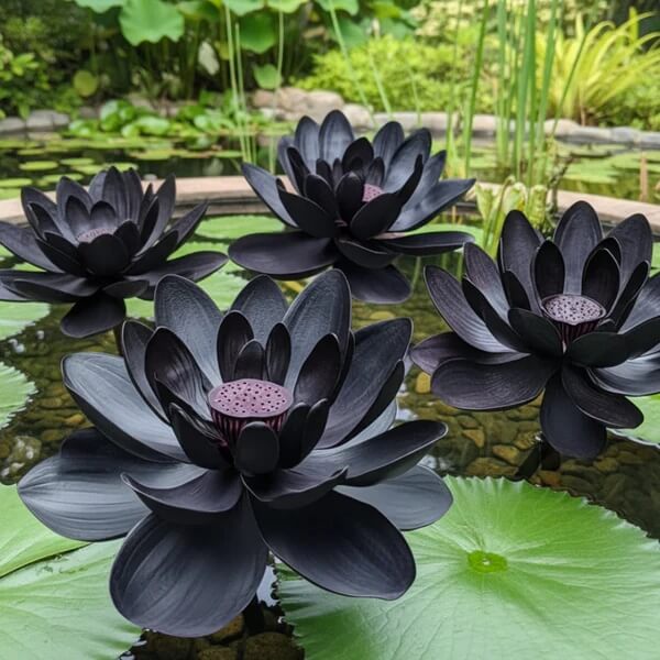 Black Lotus Seeds - Heirloom Flower Garden Seeds for Growing