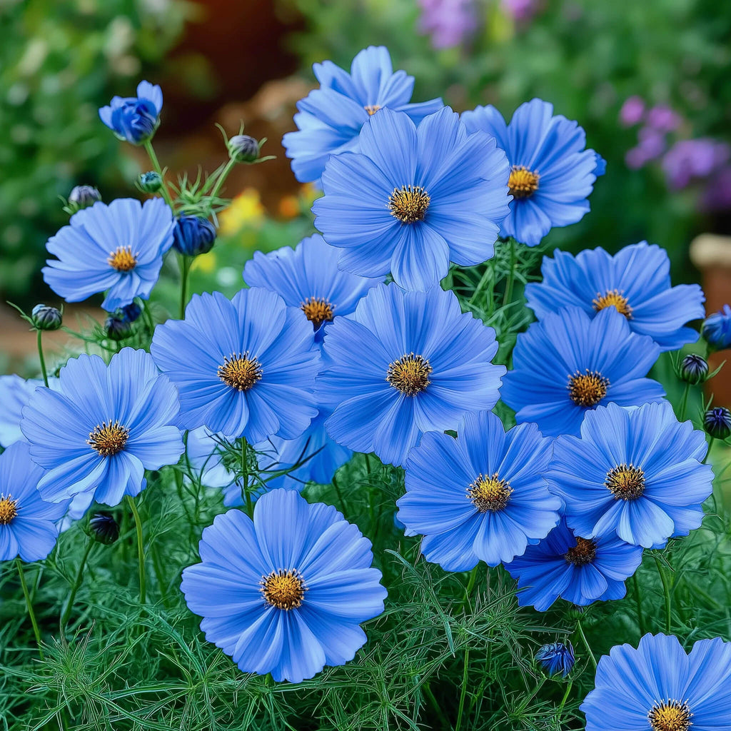 Blue Cosmos Seeds - Heirloom Flower Garden Seeds for Growing