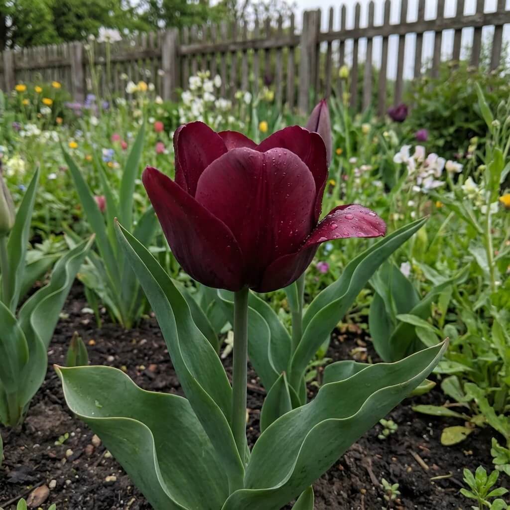 Maroon Tulip Seeds - Heirloom Flower Garden Seeds for Growing