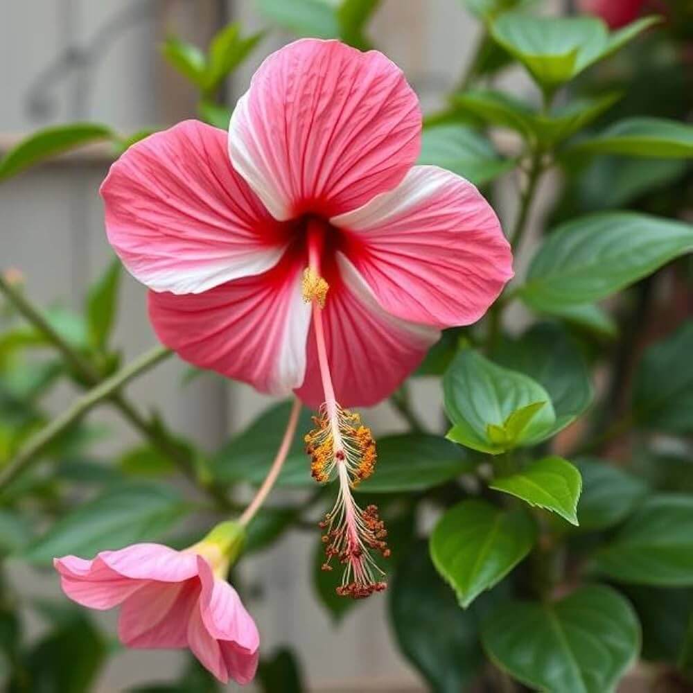 Pink Orange Hibiscus Seeds - Heirloom Flower Garden Seeds for Growing