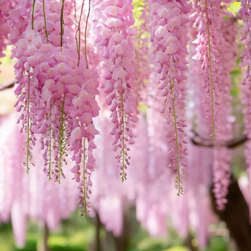Pink Wisteria Seeds - Heirloom Flower Garden Seeds for Growing