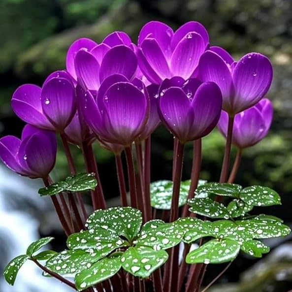Purple Cyclamen Seeds - Heirloom Flower Garden Seeds for Growing