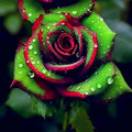 Red & Green Rosa spp. Seeds - Heirloom Flower Garden Seeds for Growing