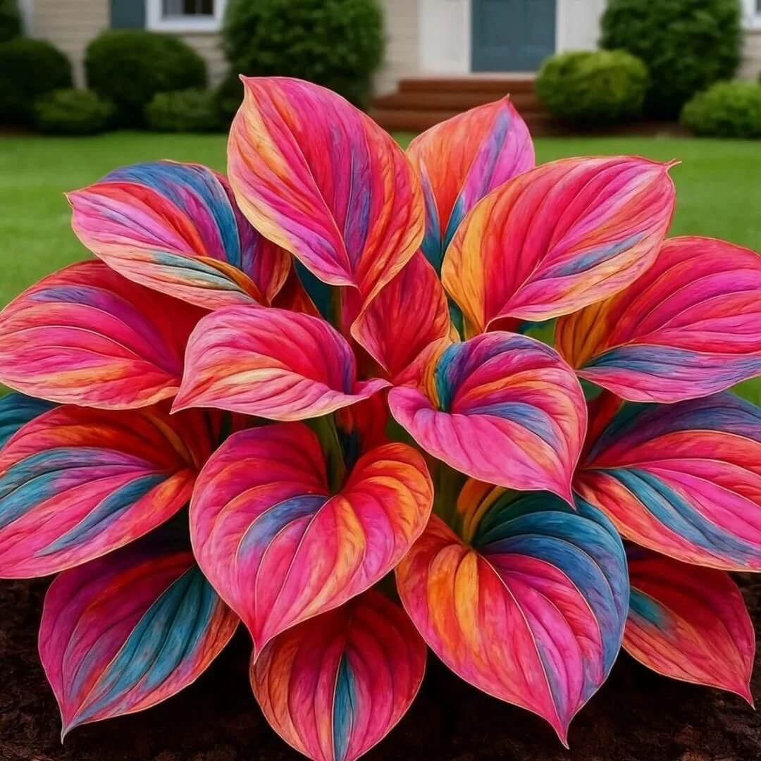 Red Perennial Hosta Seeds - Heirloom Flower Garden Seeds for Growing