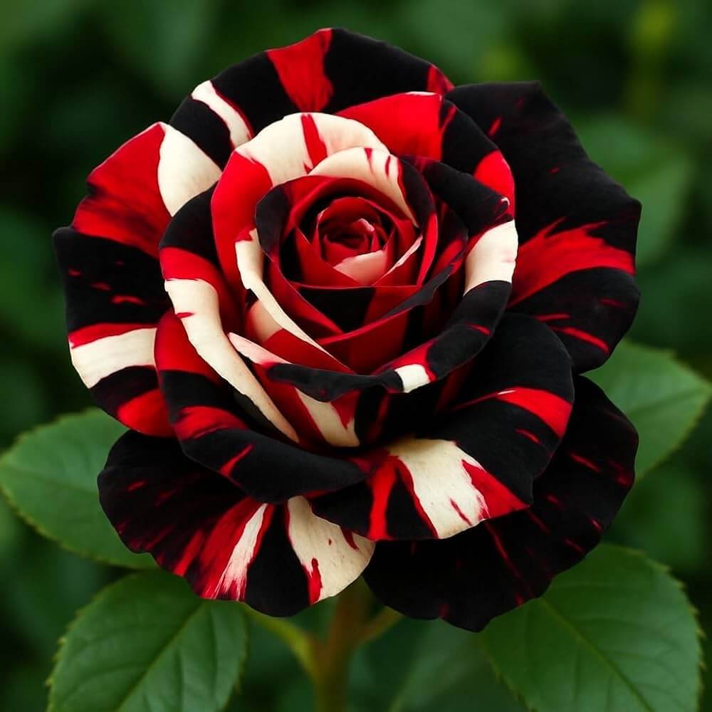 Red, White & Black  Mix Rosa spp. Seeds - Heirloom Flower Garden Seeds for Growing