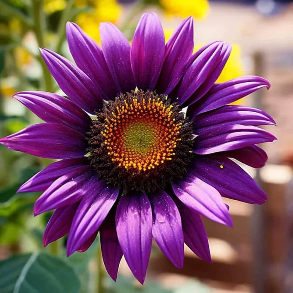 Violet Sunflower Seeds  - Heirloom Flower Garden Seeds for Growing