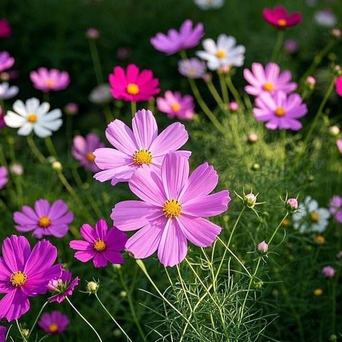 Wildflower Mix Cosmos  Seeds - Heirloom Flower Garden Seeds for Growing