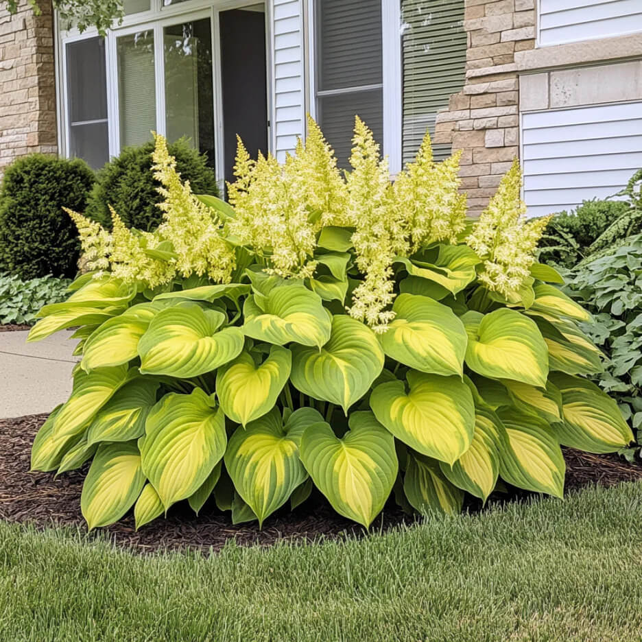 Yellow Gold Hosta Seeds - Heirloom Flower Garden Seeds for Growing
